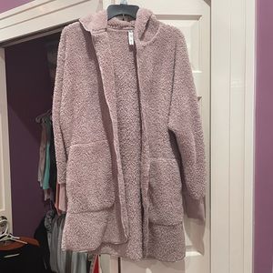 fuzzy cardigan